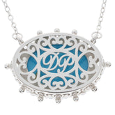 Sterling Silver Semi Mount Necklace Setting Oval OV 18X13mm - Syzjewelry